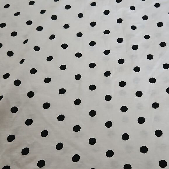 Suzy Shier Organic Cotton Lace Detail Sleeveless Polka Dot Top XS White/ Black - Picture 16 of 16